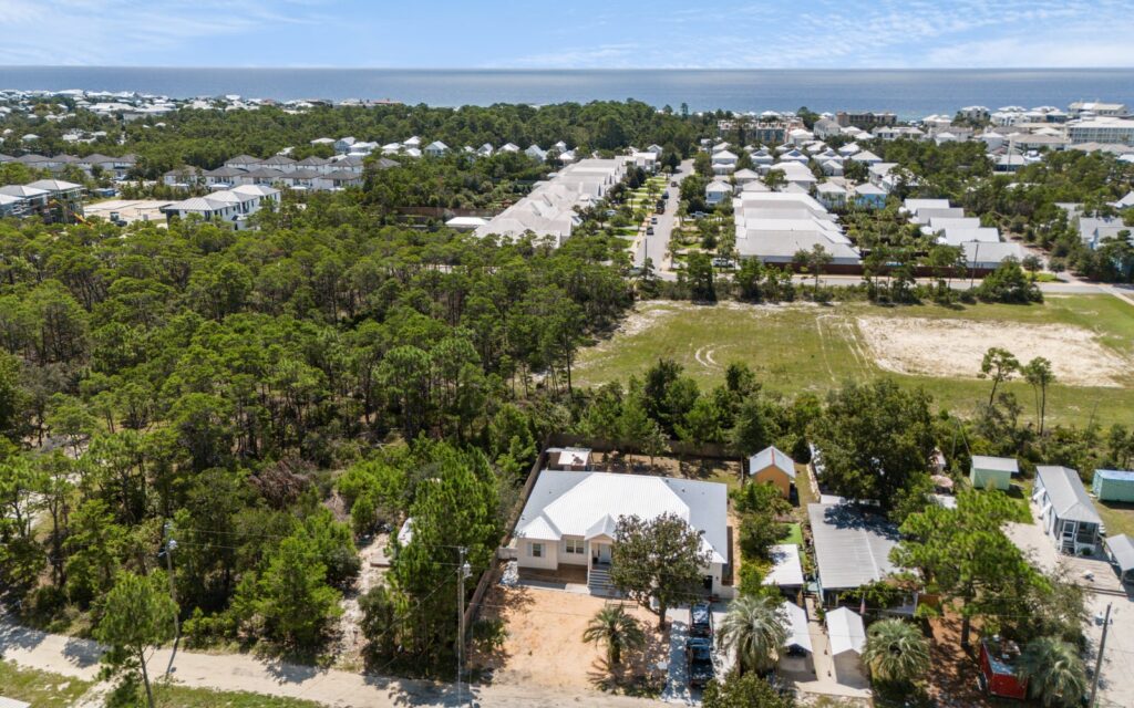 Custom home planning on 30A during winter with quiet streets and coastal lots